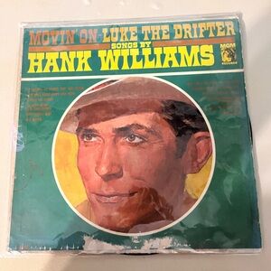 Hank Williams Movin On Luke the Drifter Vinyl Album